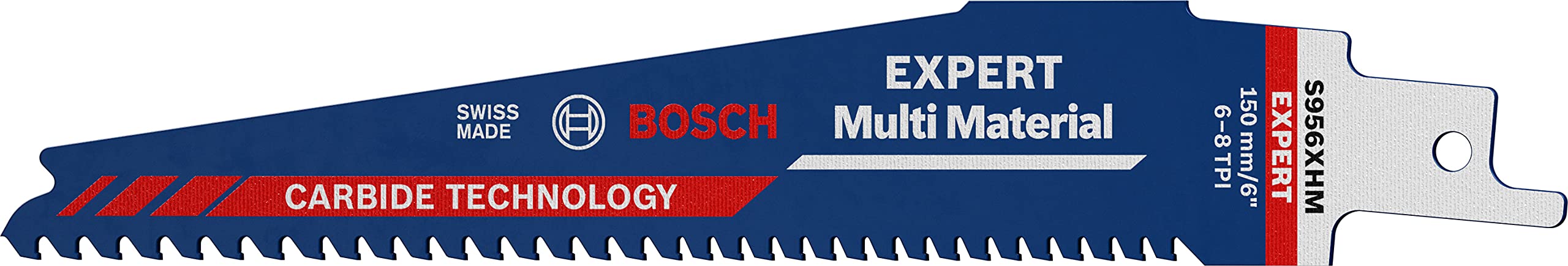 Lames de Scie Sabre Bosch Expert Multi Matériaux - 10 Pièces 150 mm