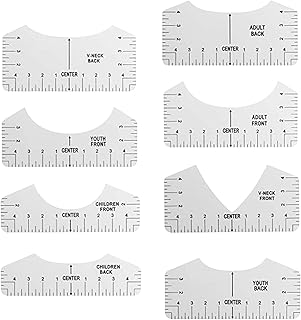 Guía de herramientas de alineación para diseños centrales, 8 piezas, color blanco, transparente, 8 piezas