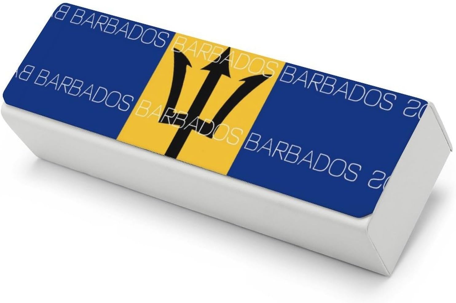 Barbados Flag Eyeglasses Case with Cleaning Cloth