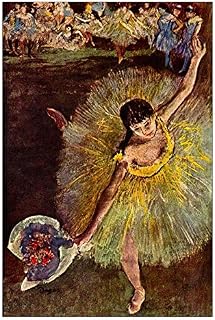 Degas Edgar-End of The Arabesque, Dekorative Paneele, Holz, Mehrfarbig, 60 x 1.8 x 90 cm