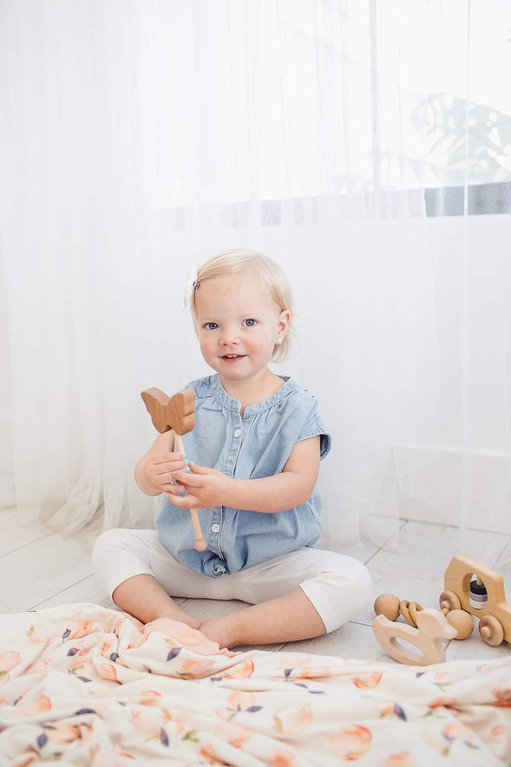 Flаѕh Dеаlѕ - 40% оƒƒ Copper Pearl Large Premium Knit Baby 3 Layer Stretchy Quilt Blanket Caroline