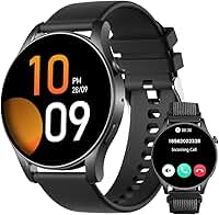 Relogio Smartwatch Feminino e Masculino Unissex 1,43" AMOLED Touchscreen, Bluetooth Atender/Fazer, IP67 à Prova d'Água, 100+ Modos, Fitness e Sono, Relógio Inteligente Smartwatches para Android iOS