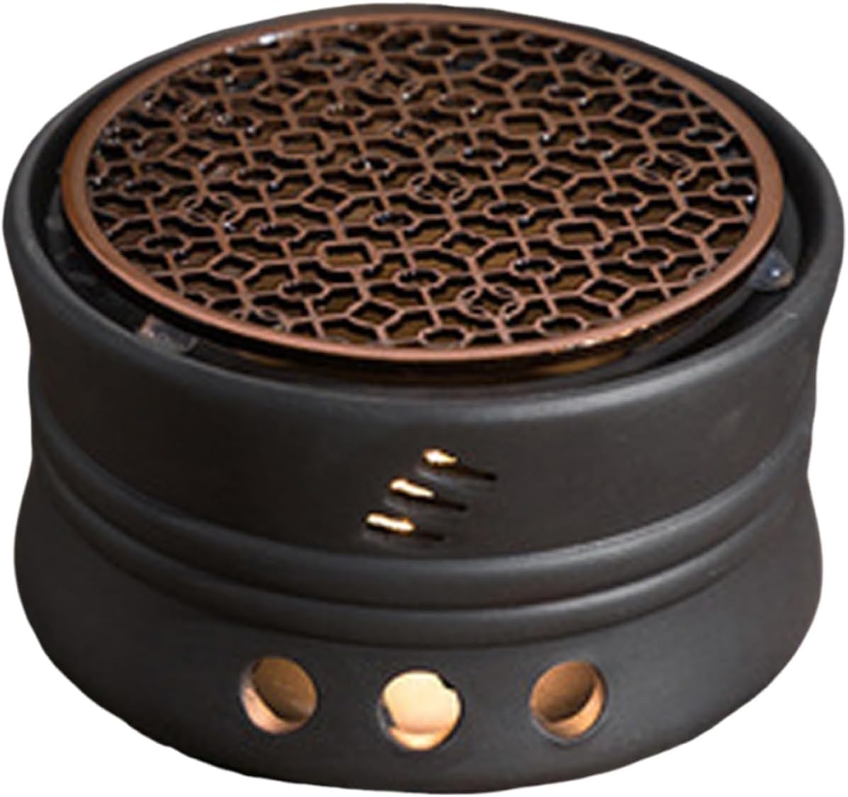 Ceramic teapot Warmer, Porcelain teapot Warmer, Black, Decorative and Functional Tea Accessory, for Home and Office