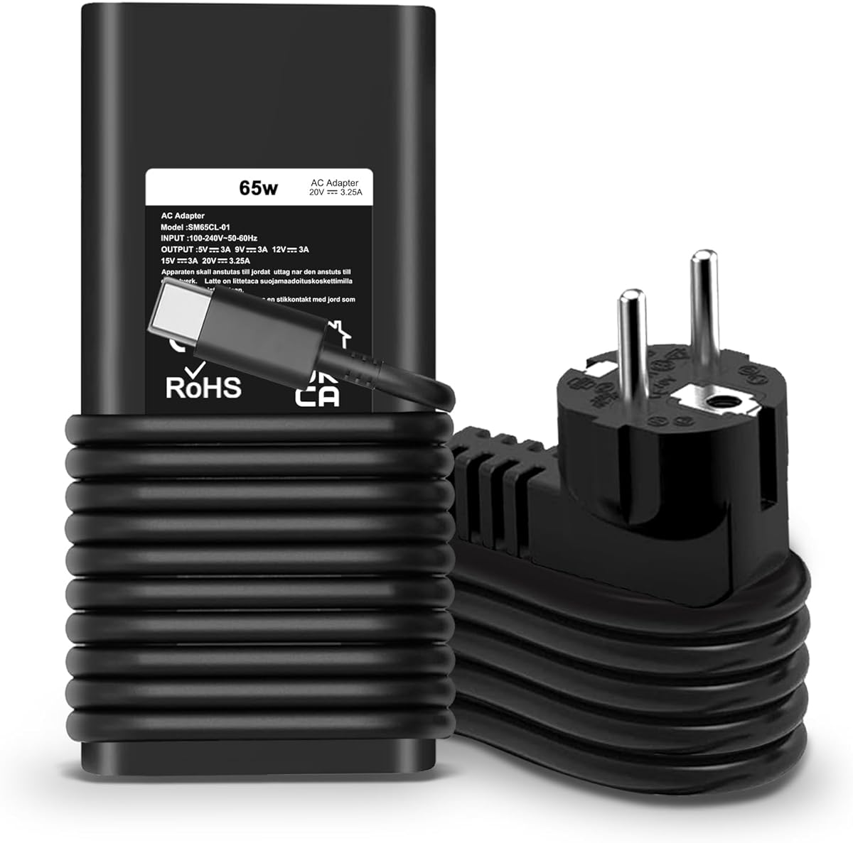 SiKER 65W USB C Laptop Cargador Compatible con DELL Latitude 3330 3340 3440 3540 5330 5340 5430 5440 5530 5540 7330 7340 7430 7440 7530 7640 9330 9430 9440 2-in-1