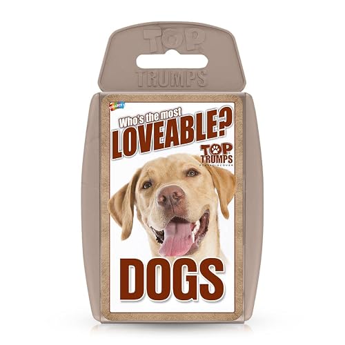 Top Trumps Dogs Classics Card Game, learn facts about the Boxer, Pug, Husky and the Chihuahua in this educational packed game, Gifts and Toys for Boys and Girls Ages 6 plus, 2 plus player game.