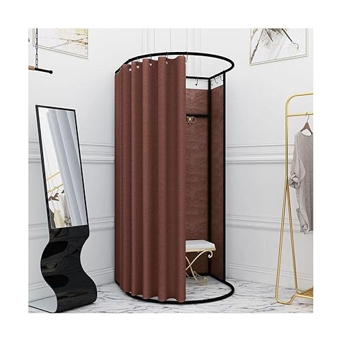MHGD Probador portátil Desmontable Vestuario Privacidad Cabaña Separador de ambientes con Cortina de sombreado para Tienda de Ropa Boutiques Oficina Piscina Cover