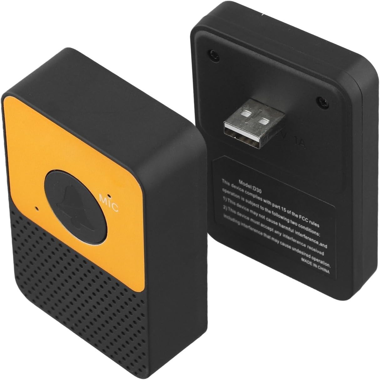 FABULETTA Easy To Use Wireless Doorbell With Hands Intercom Feature, Adjustable Volumes And A Wide Communication Range Of 1000ft