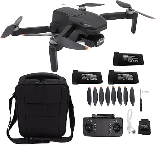 Dron GPS S135, dron sin escobillas para evitar obstáculos remoto negro para disparo panorámico para más de 14 personas (batería triple)