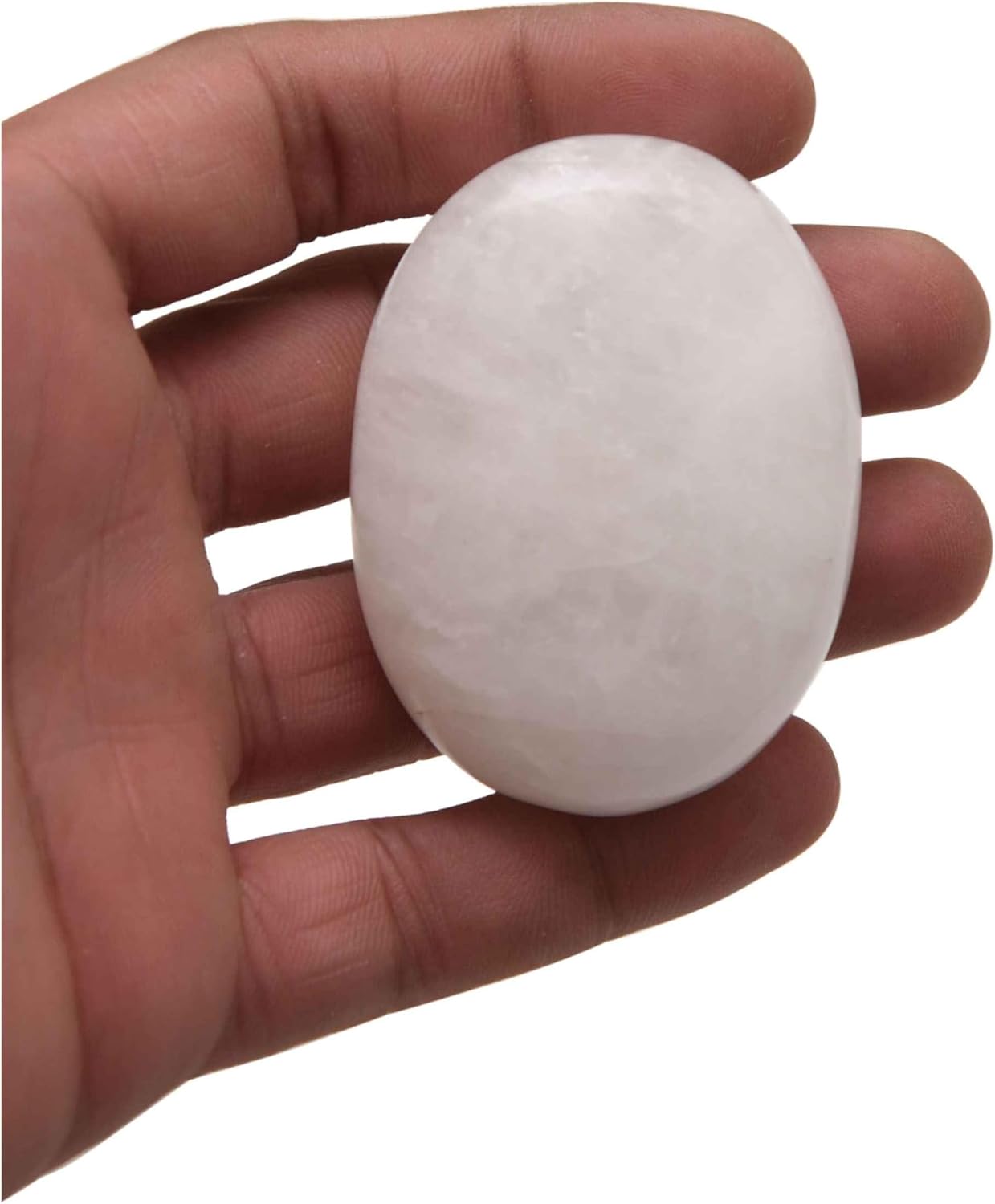 Reiki Balancing Crystal Quartz Oval Shape Worry Crystal Healing Palm Pocket Stone