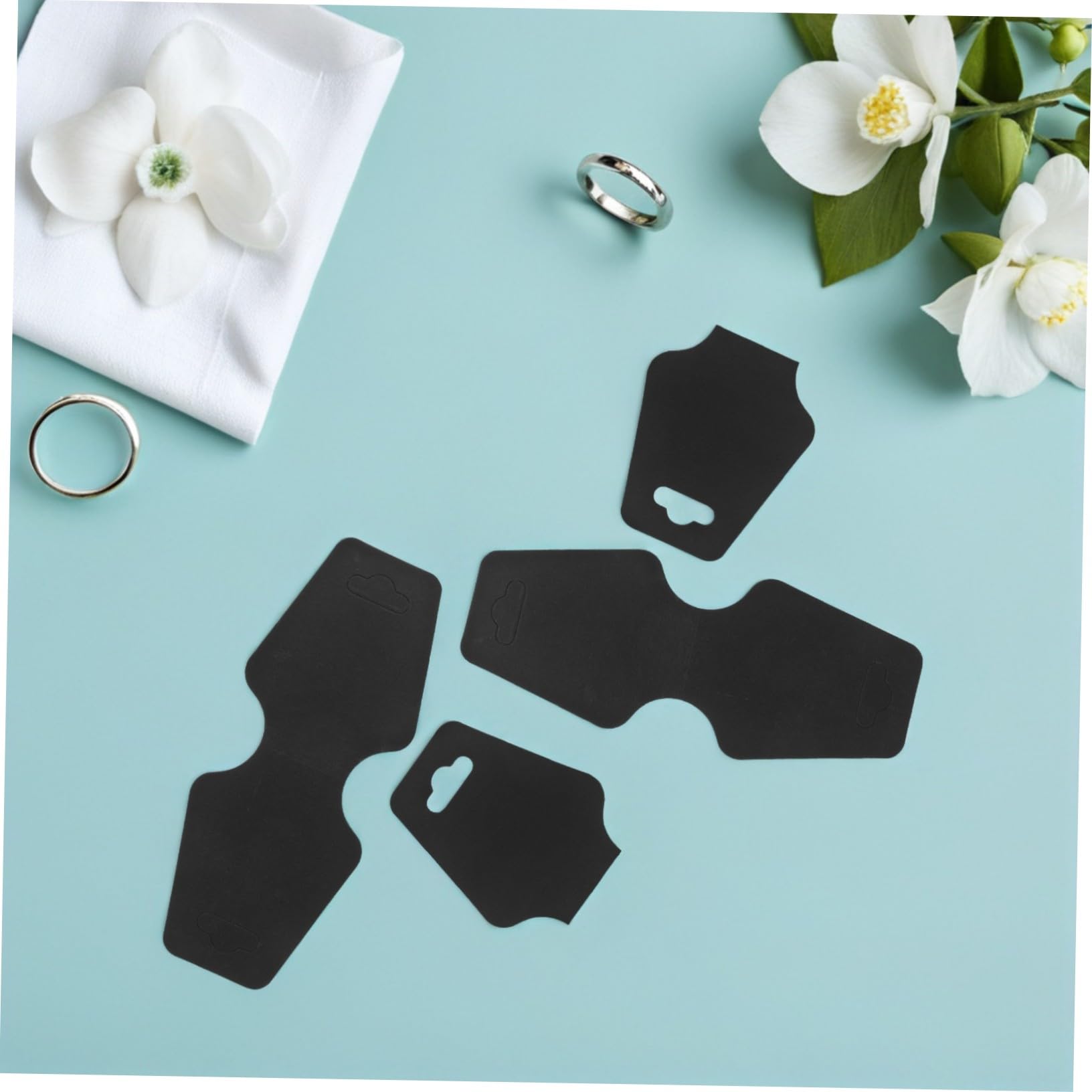 SOIMISS 400pièces Cartes Présentation Bijoux Papier Kraft Vierge pour Colliers Et Boucles Oreilles avec Adhésif pour Bijoux Et Bracelets