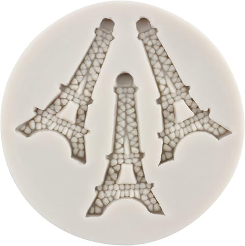 Miniatura 5 de Molde de silicona para avión I Love Paris, molde de silicona para caniche de torre Eiffel, molde de equipaje de viaje para decoración de pasteles,