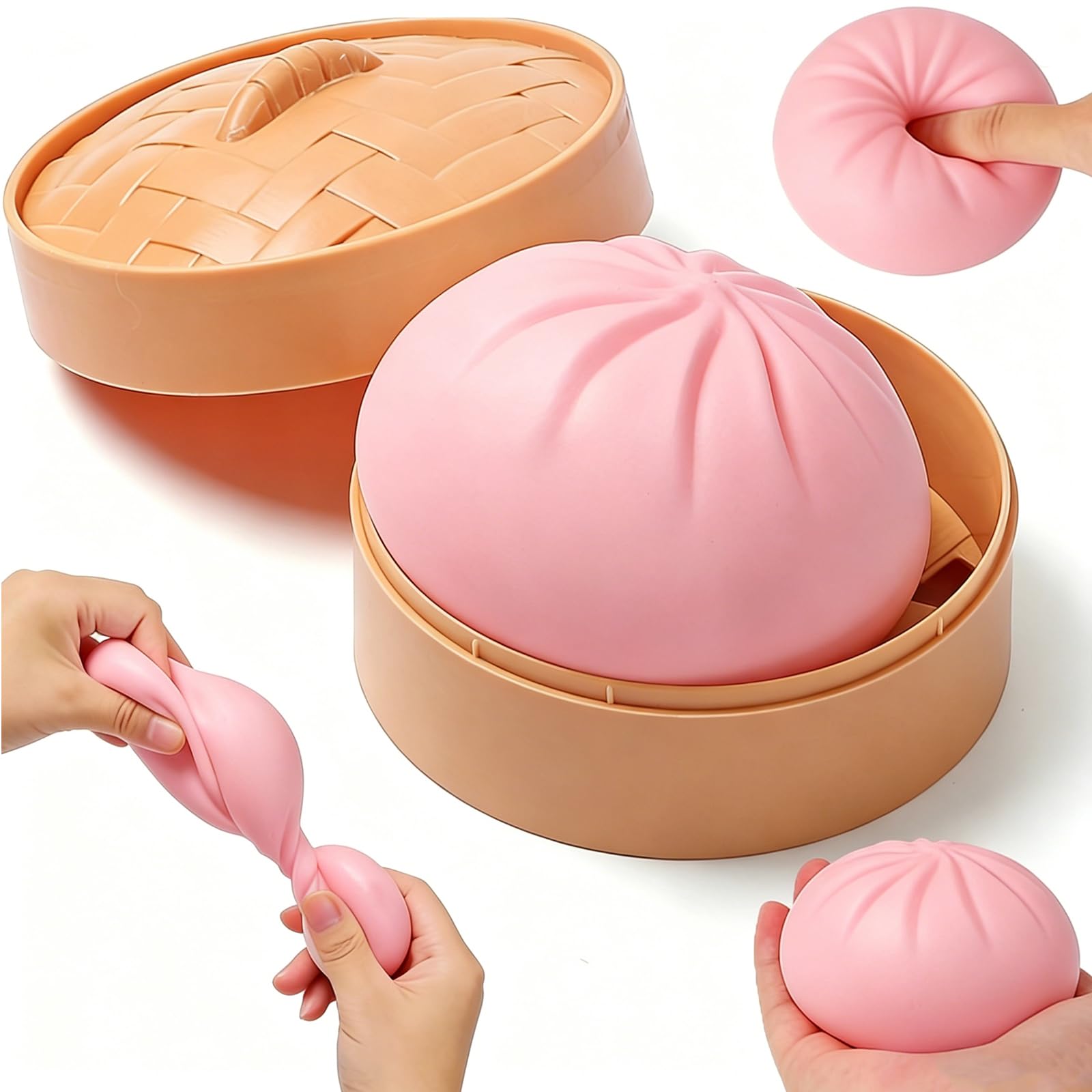 Juguete Squishy Gigante De Dumpling – Peluche Anti-Estrés Con Recuperación Lenta, Ideal Para Regalar