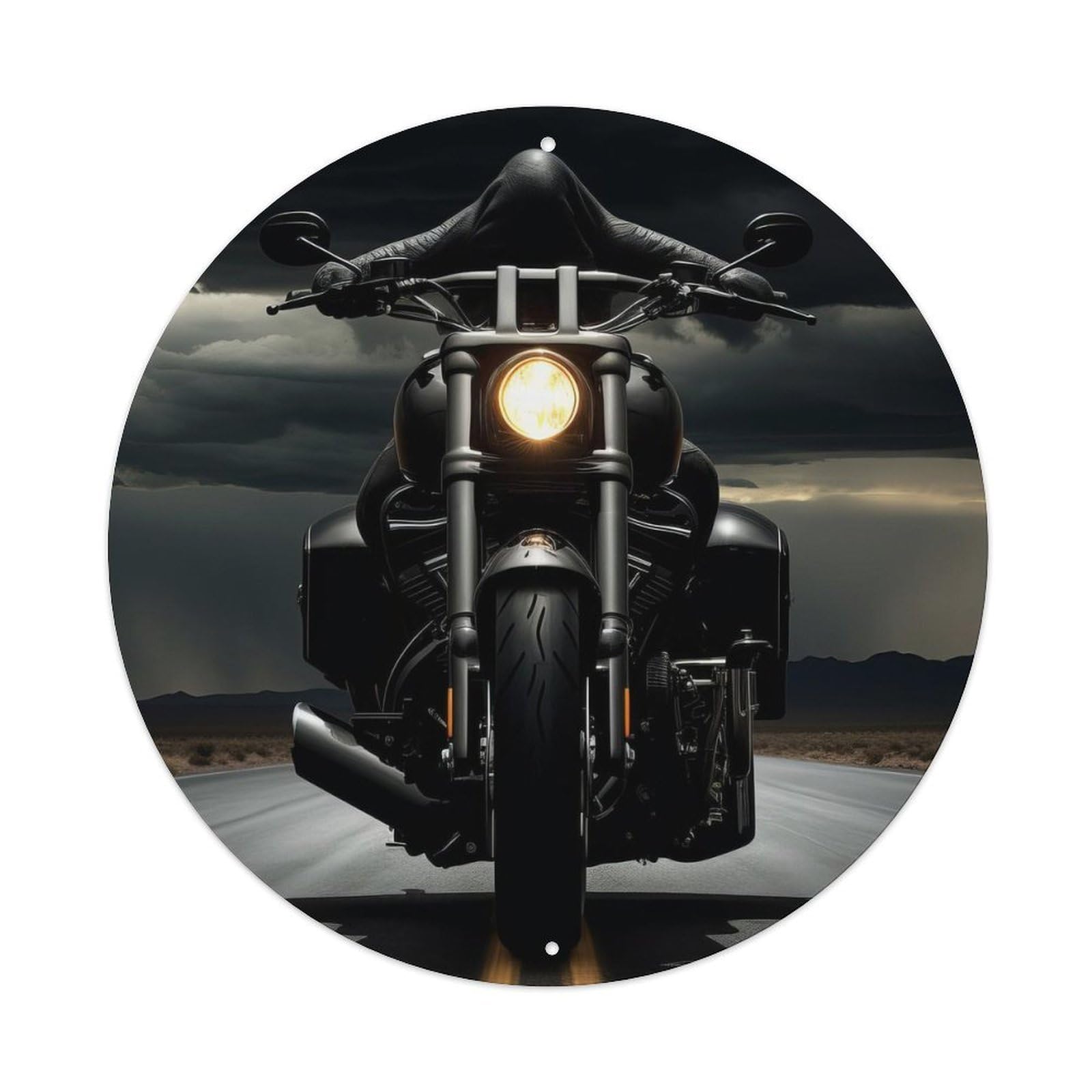 Extreme Motocross Sports Night Motorcycle Frenzy Vintage Metal Tin Sign
