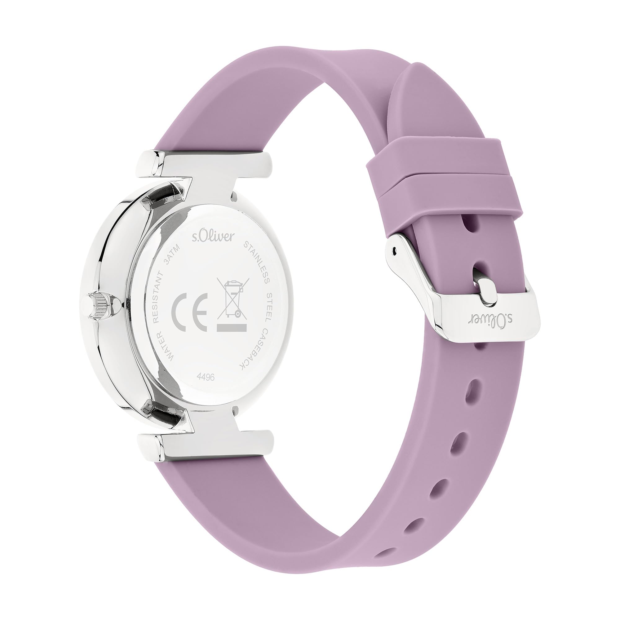 s.Oliver Damenuhr - 35 mm - wunderschöne Armbanduhr für Damen mit Quarzwerk - 3 ATM wasserdicht - Kratzfest