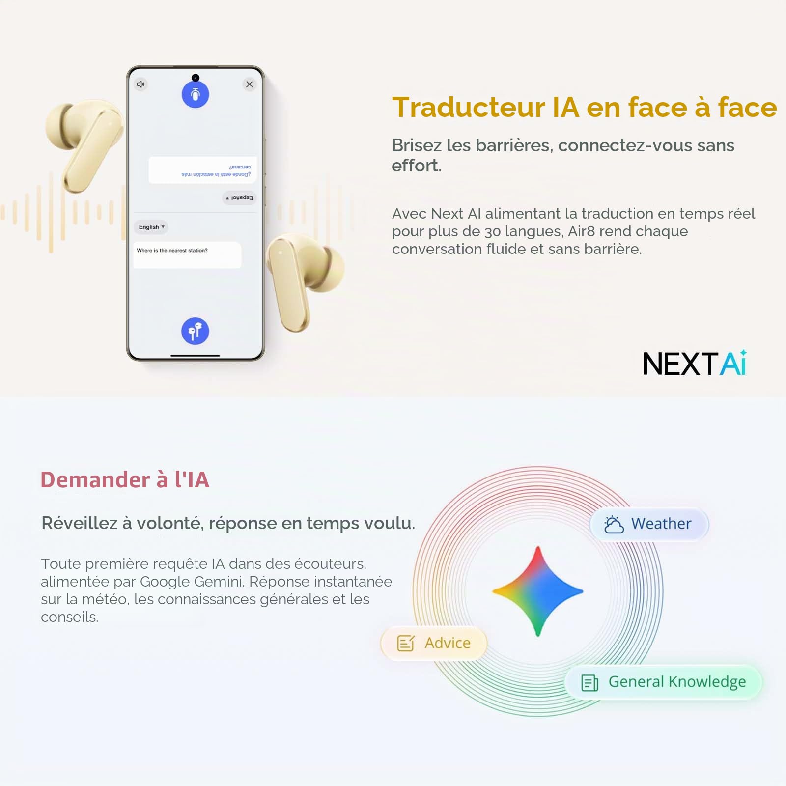 realme Buds Air 8 Écouteurs Bluetooth sans Fil, réduction de Bruit adaptative 55dB, 58h d'autonomie, doté de Double Driver 11+6 mm, Son Hi-Res LHDC 5.0, IP55, Bluetooth 5.4, Gris