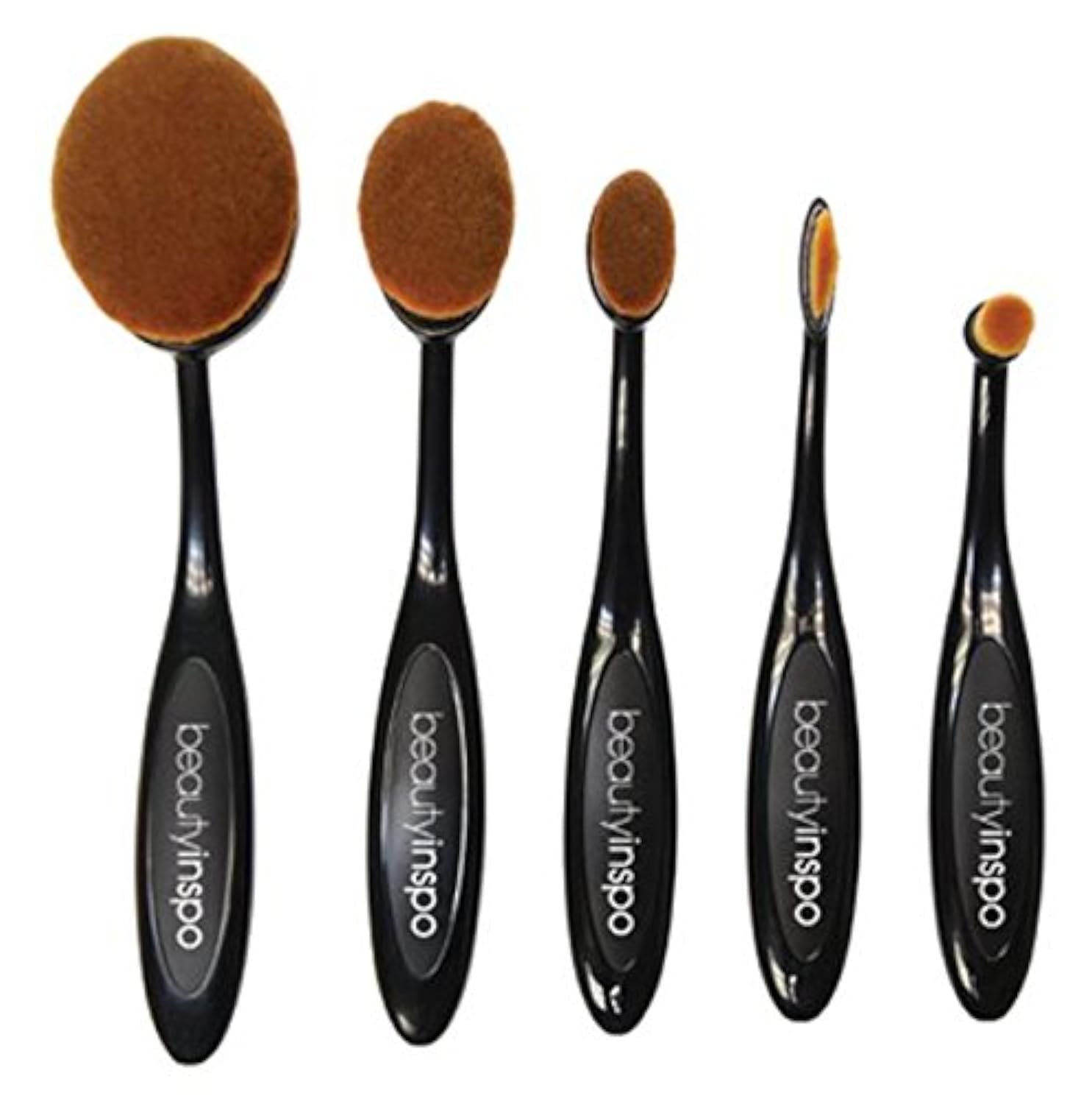 5 Piece Oval Paddle Brush Set