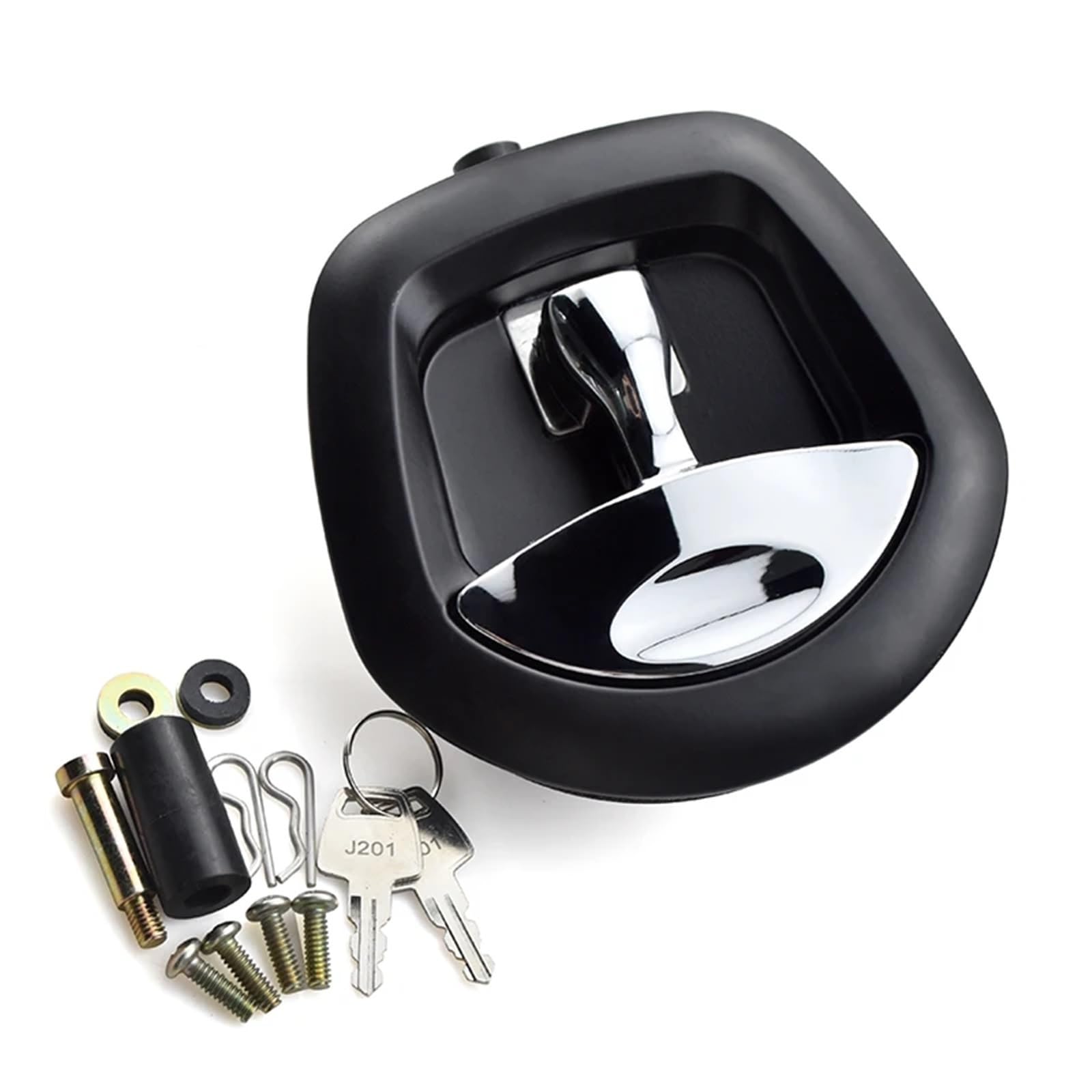 XK160 Remote Control Power Operated Compression T Handle Central Folding Black Whale Tail Locks 1Pcs