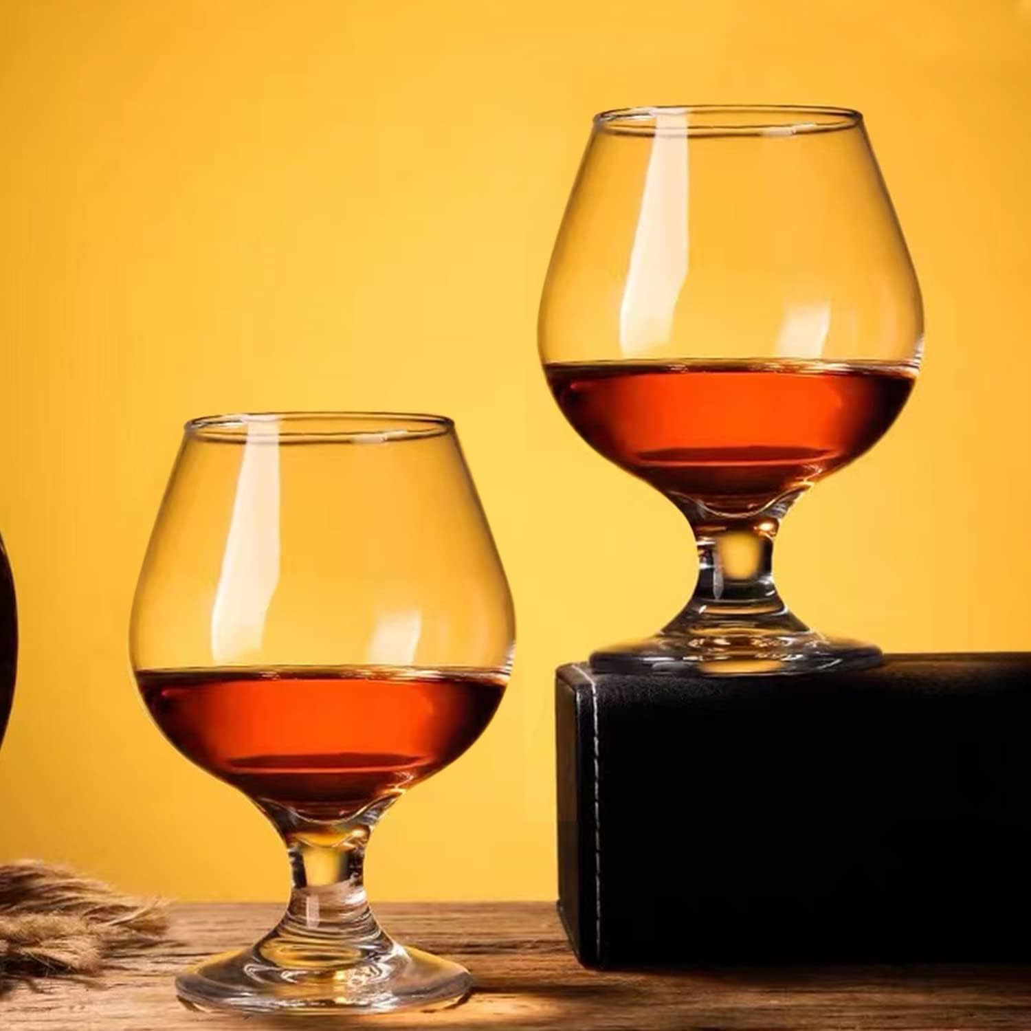 Toffing 9.45oz Large Brandy Snifter Glasses Set of 6,Crystal Cognac Glasses for Cognac,Brandy,Whiskey,Dishwasher Safe,Perfect for Home,Restaurants and Party 3