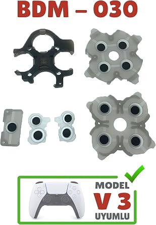 POP KONSOL PS5   Lastik Tak m  V3 Uyumlu PlayStation 5 BDM-030 Versiyon 3 Kol Tamir Yedek Par a