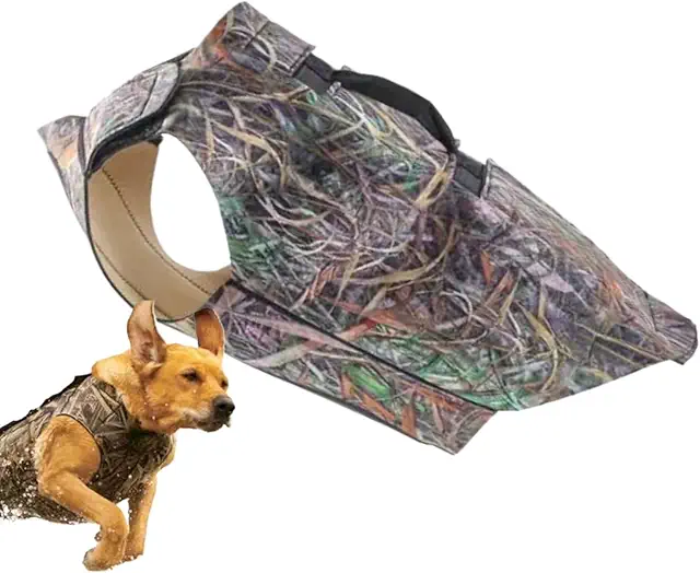 Gilet de Chasse pour Chien en Néoprène Réglable avec Poignée - Sécurité Extérieure