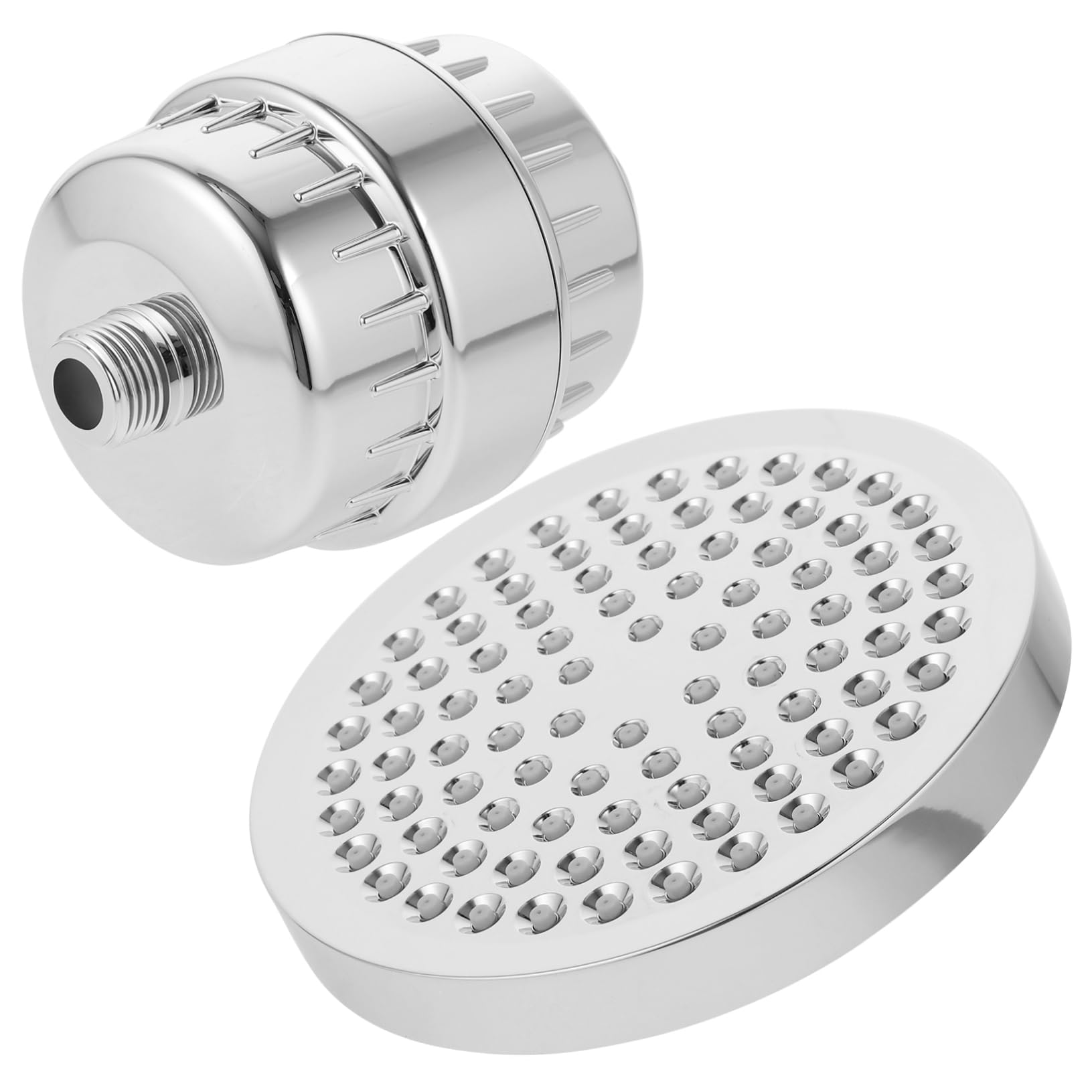 Cabilock Cabezal de Ducha Filtrante de 6 Pulgadas Rótula 360° y 15 Etapas