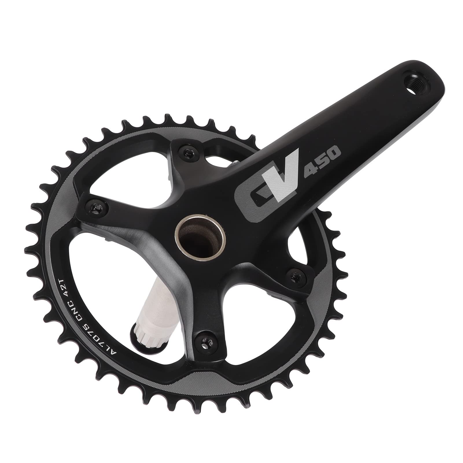 Korba rowerowa 42T Wydrążona zintegrowana tarcza rowerowa 170 mm Mechanizm korbowy Ulepszony czarny do rowerów szosowych