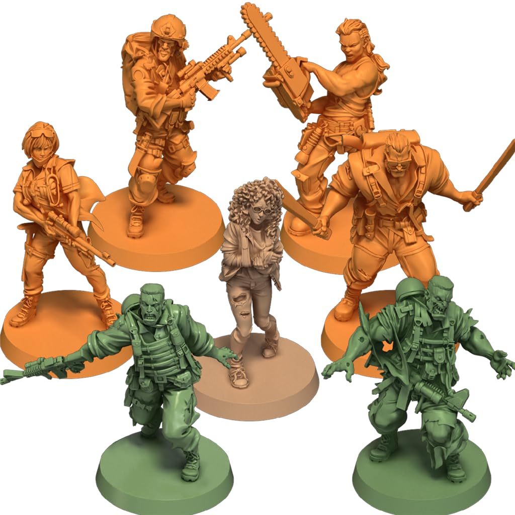 Asmodee Zombicide 2ª Edición: Fort Hendrix, Expansión con 10 Misiones, Caminantes Fusileros y 6 Nuevos Supervivientes, A Partir de 14 Años, De 1 a 6 Jugadores, 60 Minutos, Español