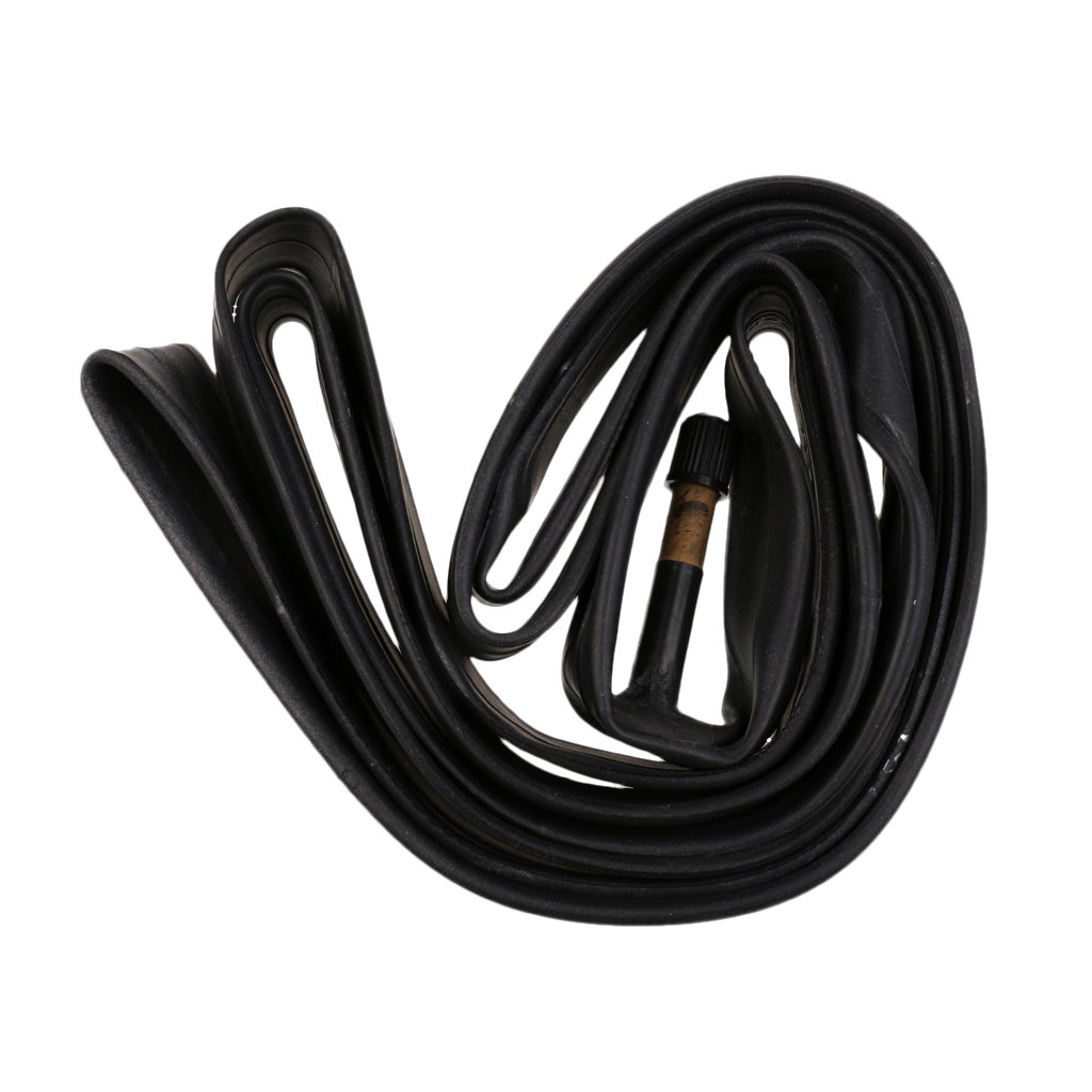 CUTICATE Rubber 700x18-23c Bicycle Inner Tubes - Standard Valve (AV), Black, 48mm