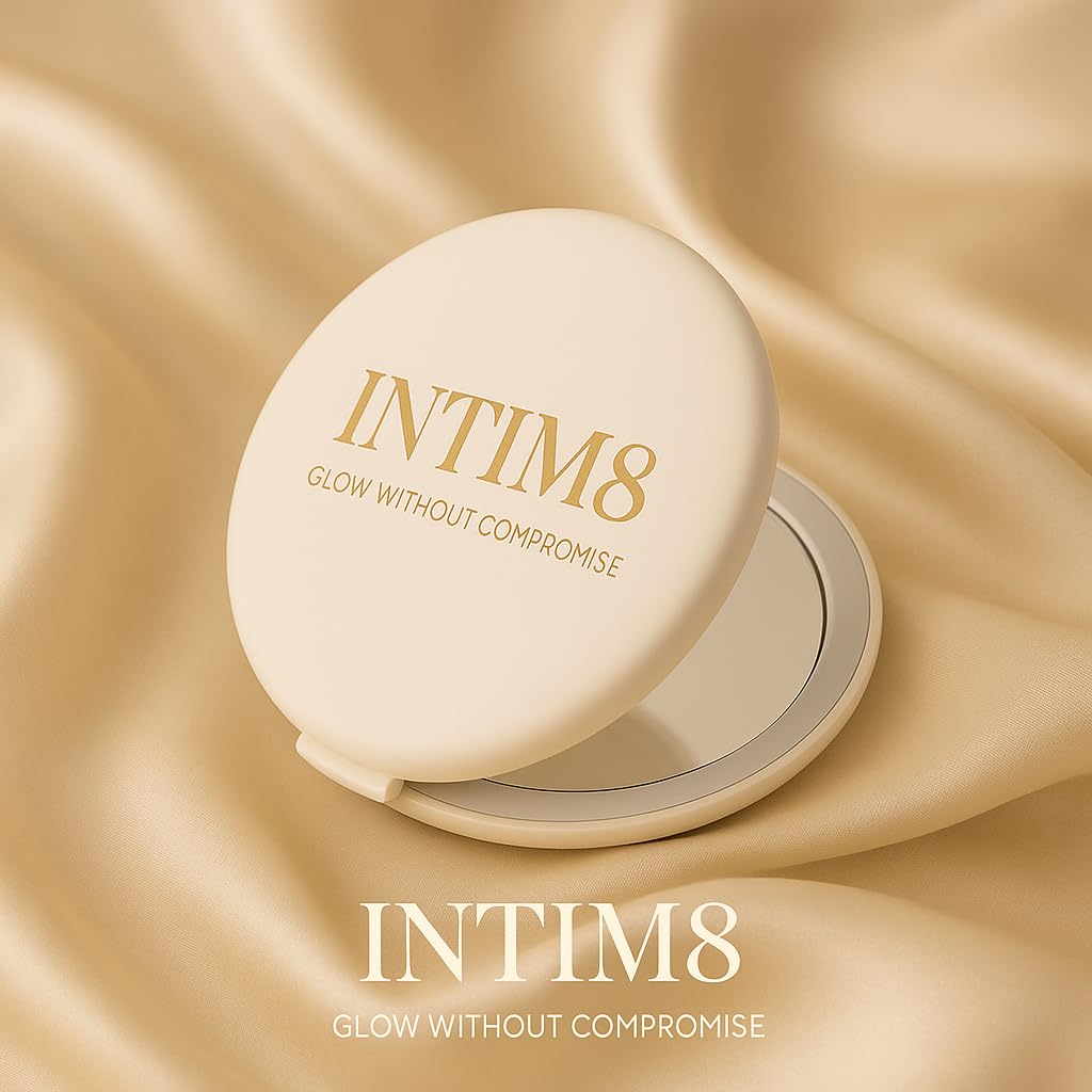 Intim8 Miroir de poche intelligent UV avec lumière LED pour maquillage et voyage