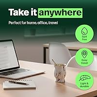 Vista 5 de Kalmateh Yerba Mate Cup/Gourd 8.6oz, taza de té de acero inoxidable, juego de 3 piezas, incluye popote de filtro Bombilla y cepillo de limpieza