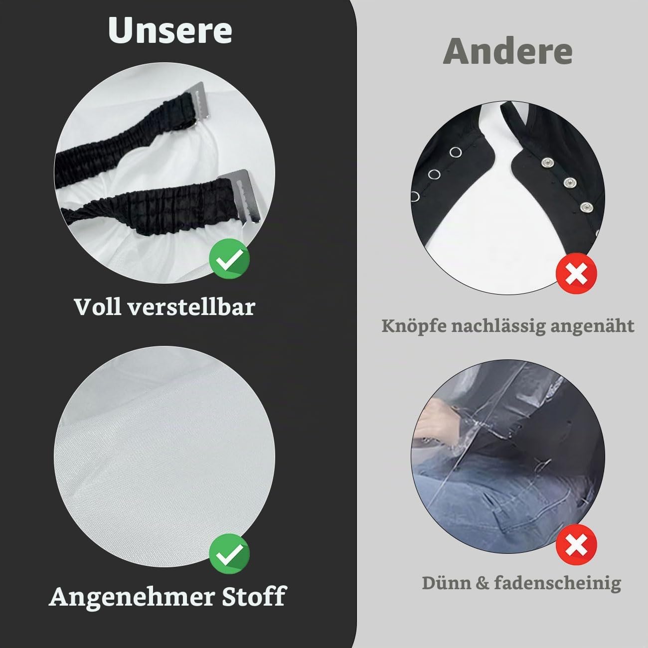 Friseurumhang Haarschnitt Professioneller Friseur Umhang Friseurumhänge Elastisches Band Frisierumhang Hause Salon Haarschneiden Haarschnittumhang Cape Haarschneideumhang Männer Frauen Kinder