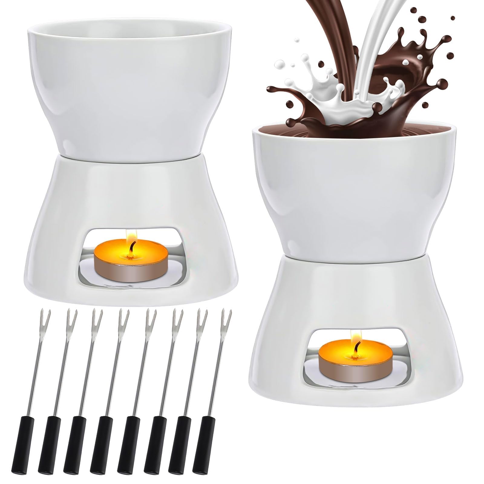 Chauffe-beurre et pot à fondue au fromage pour éviter le chocolat brûlé à table