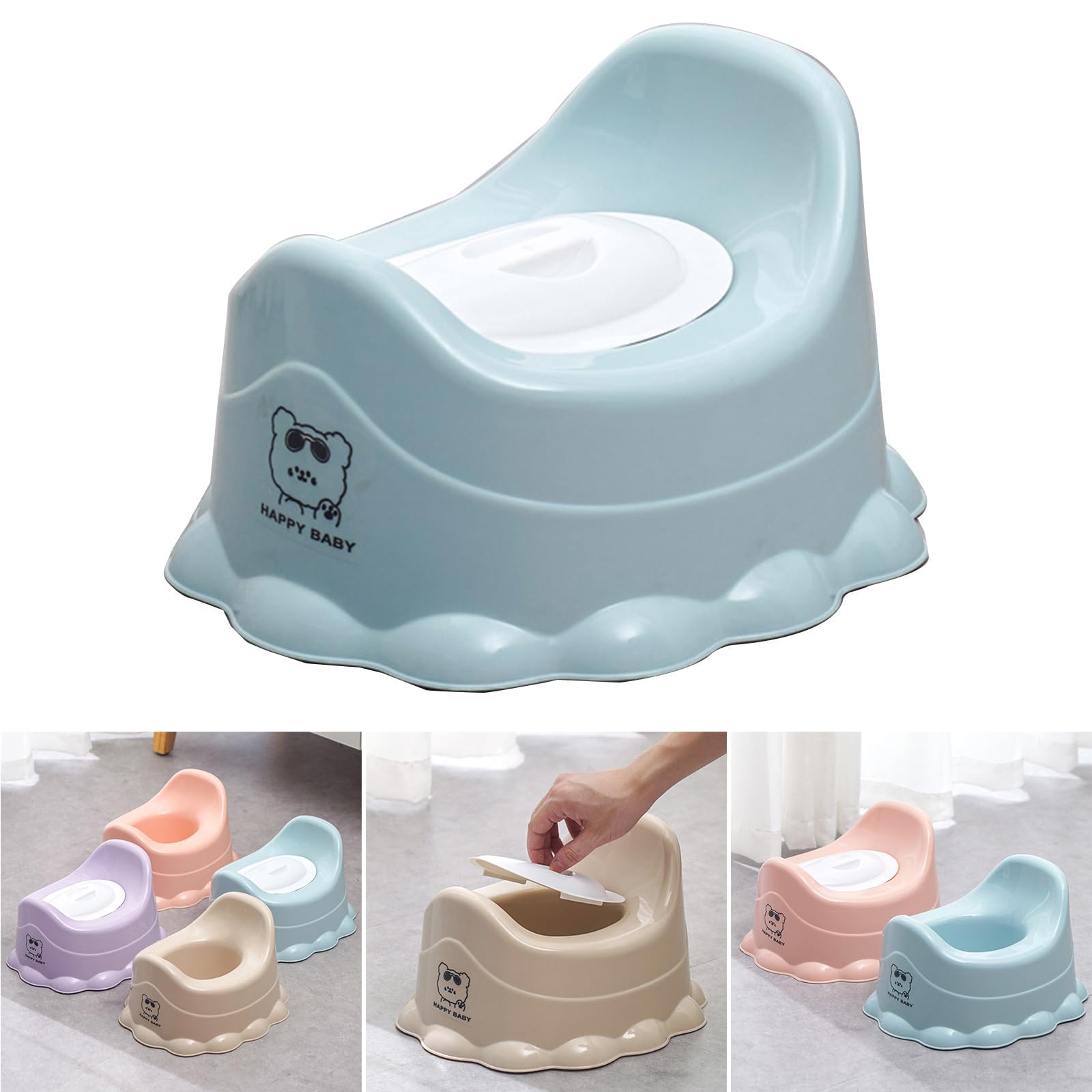 Toddler Potty Seat Baby Potty Chair Potty Training Toilet AntiSlip Potty Seat Toilet Trainer Travel Potty Chair For Baby