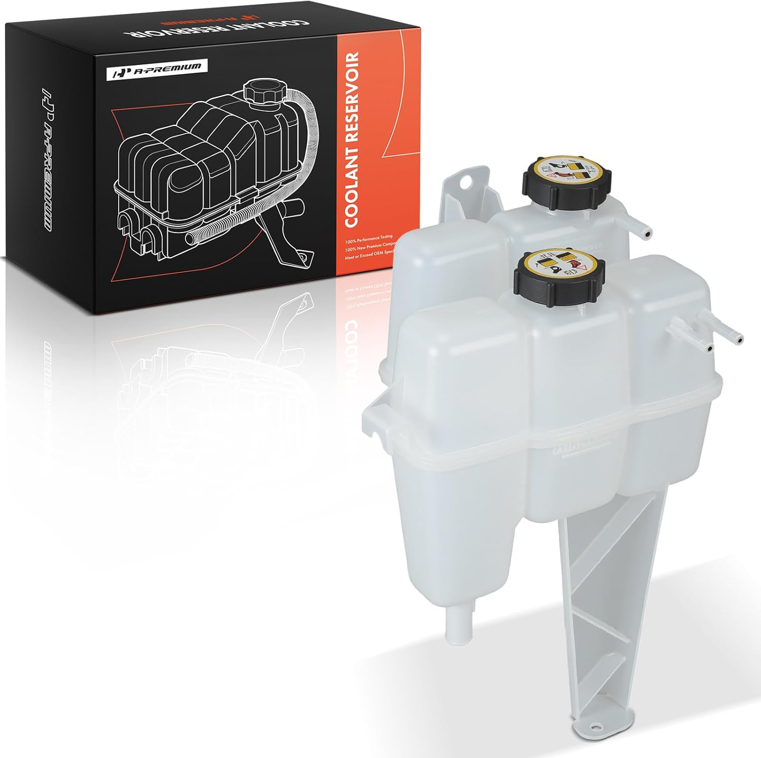 A-Premium Engine Coolant Overflow Recovery Reservoir Tank [With Cap] Compatible with Ford Escape 2005-2012 & Mercury Mariner 2006-2011 - Front Side