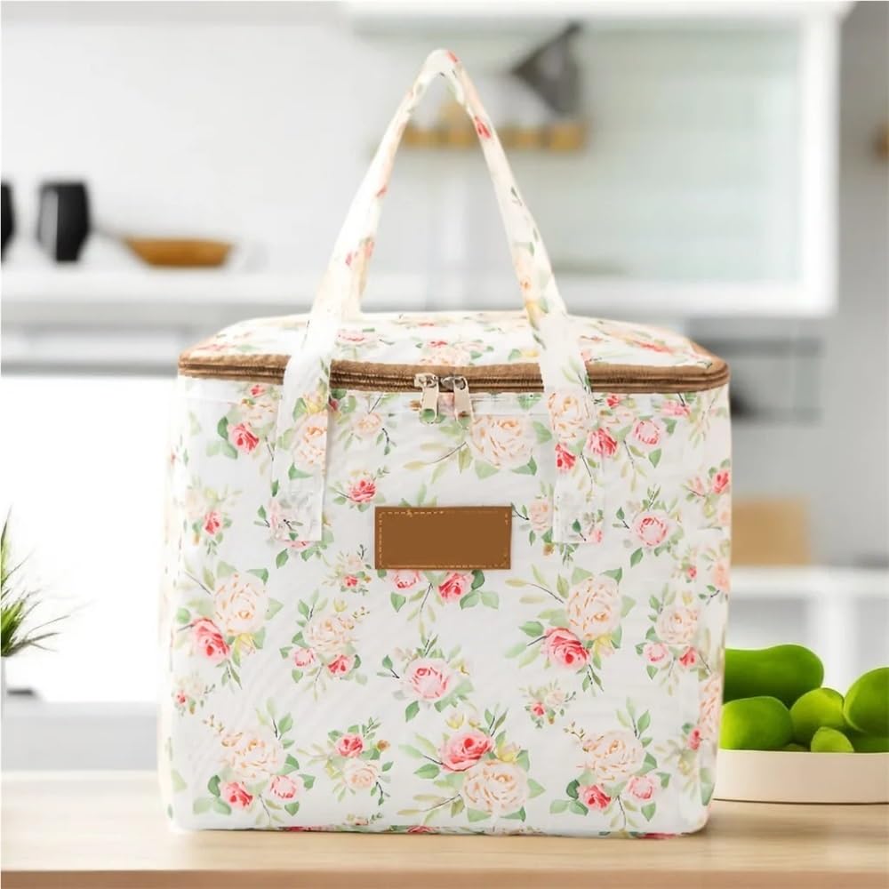 Borsa da picnic isolata for esterni Borsa da picnic portatile for esterni Stoviglie impermeabili Contenitore for alimenti con dispositivo di raffreddamento termico isolato Cestino for campeggio Ideale