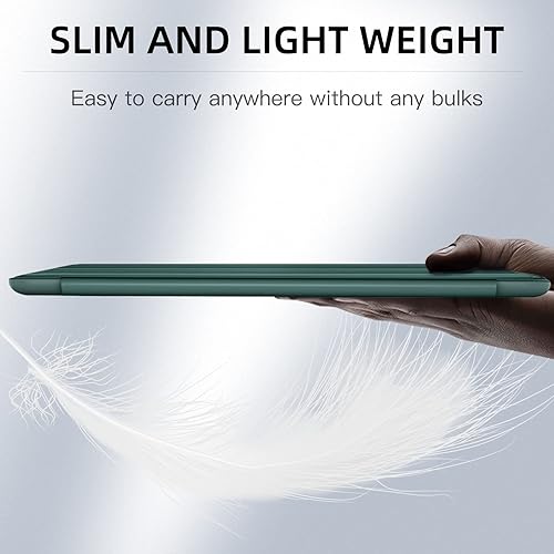 Miniatura 63 de Mastten Funda compatible con iPad de 9ª/8ª/7ª generación, para iPad de 10.2 pulgadas con soporte para lápiz, cubierta trasera de TPU Smart Stand