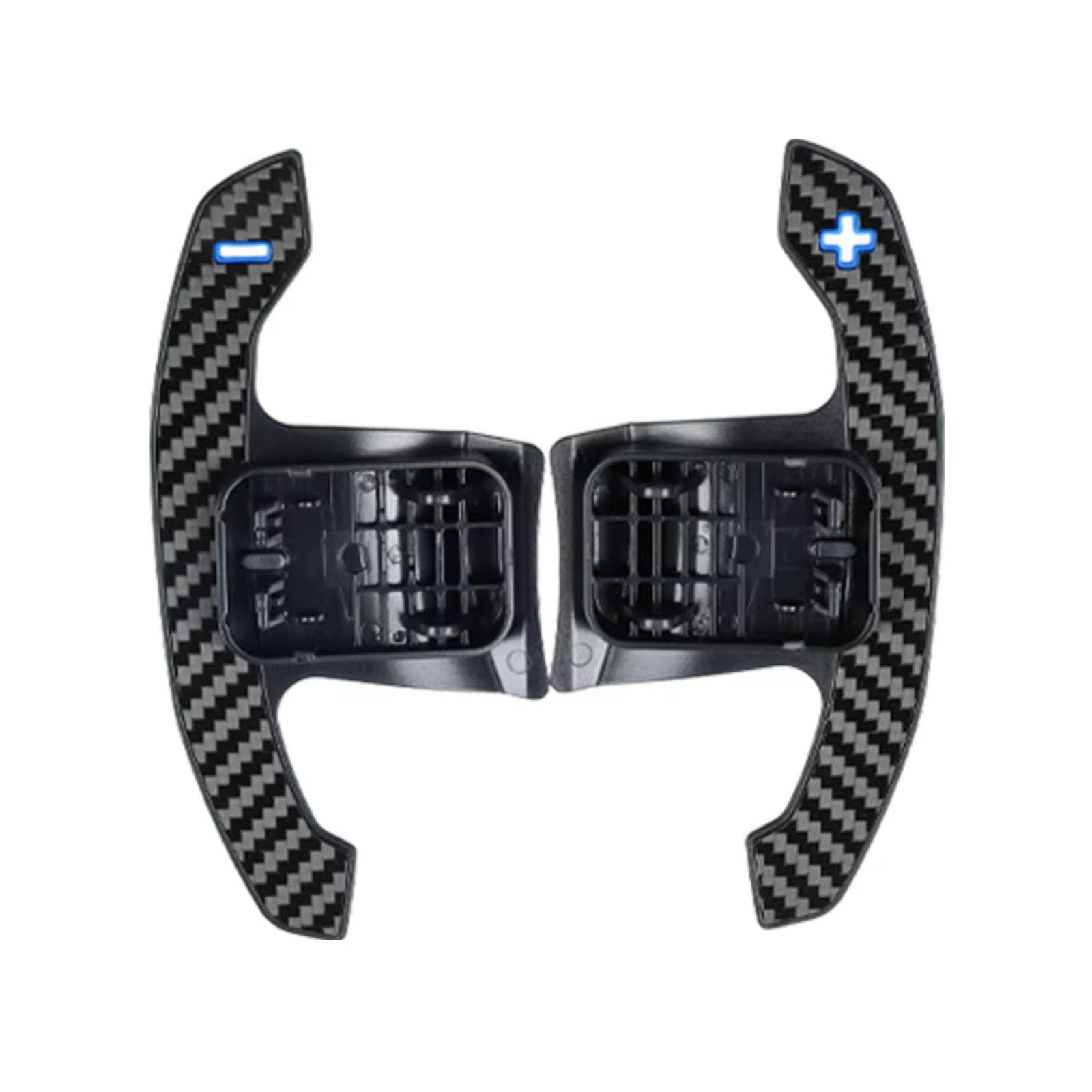 WSDERUB Compatible with BMW for X3M F97 X4M F98 X5M F95 X6M F96 XM G09 Carbon Fiber Steering Wheel MP Shift Paddles Car Interior Accessories(JIT-MPPS-Blue-K)