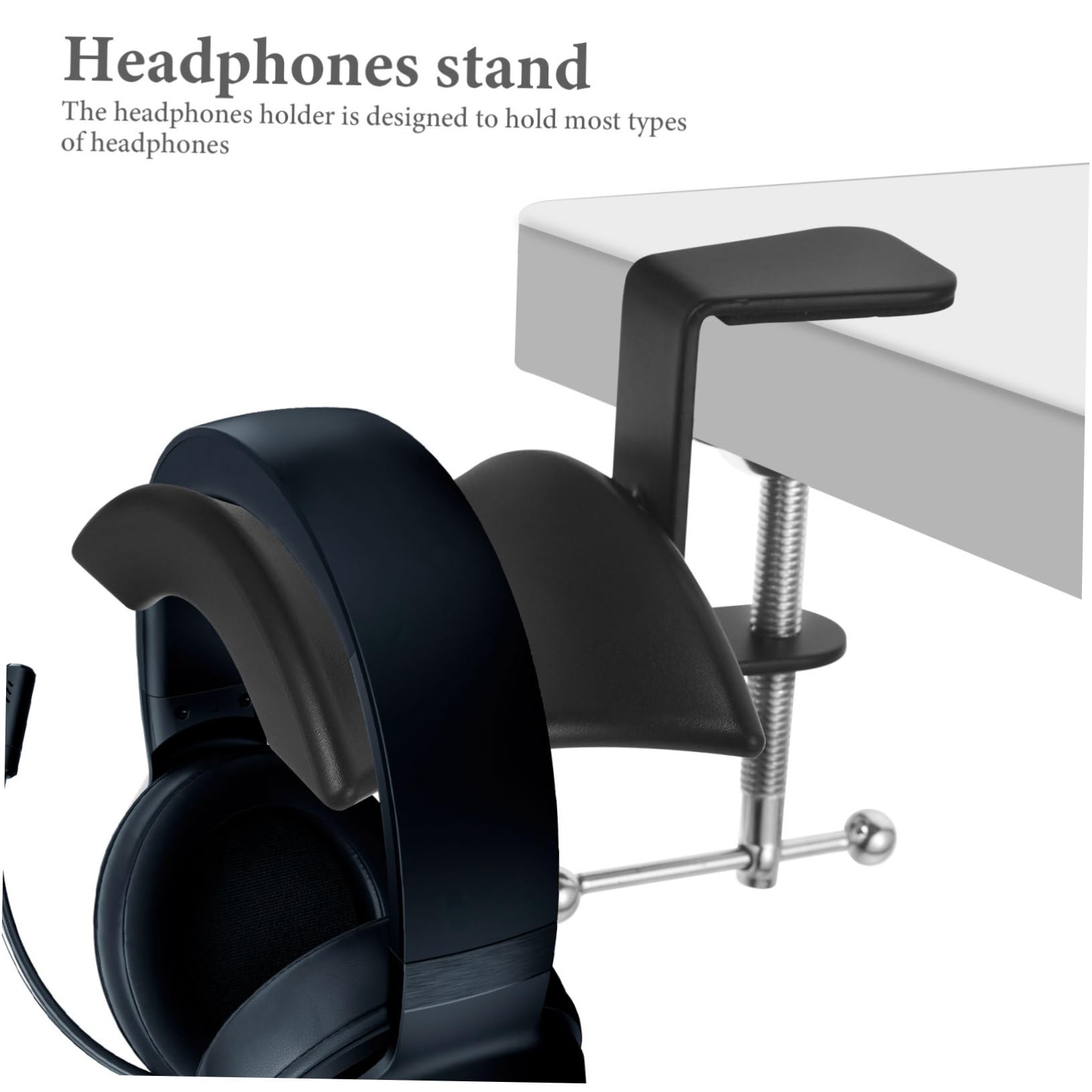 DOITOOL 3piezas Soporte para Auriculares Portátil Soporte De Almacenamiento y Exhibición De Headset Clip para Mesa Diseño Compacto y Resistente para Espacios De Trabajo y Gaming