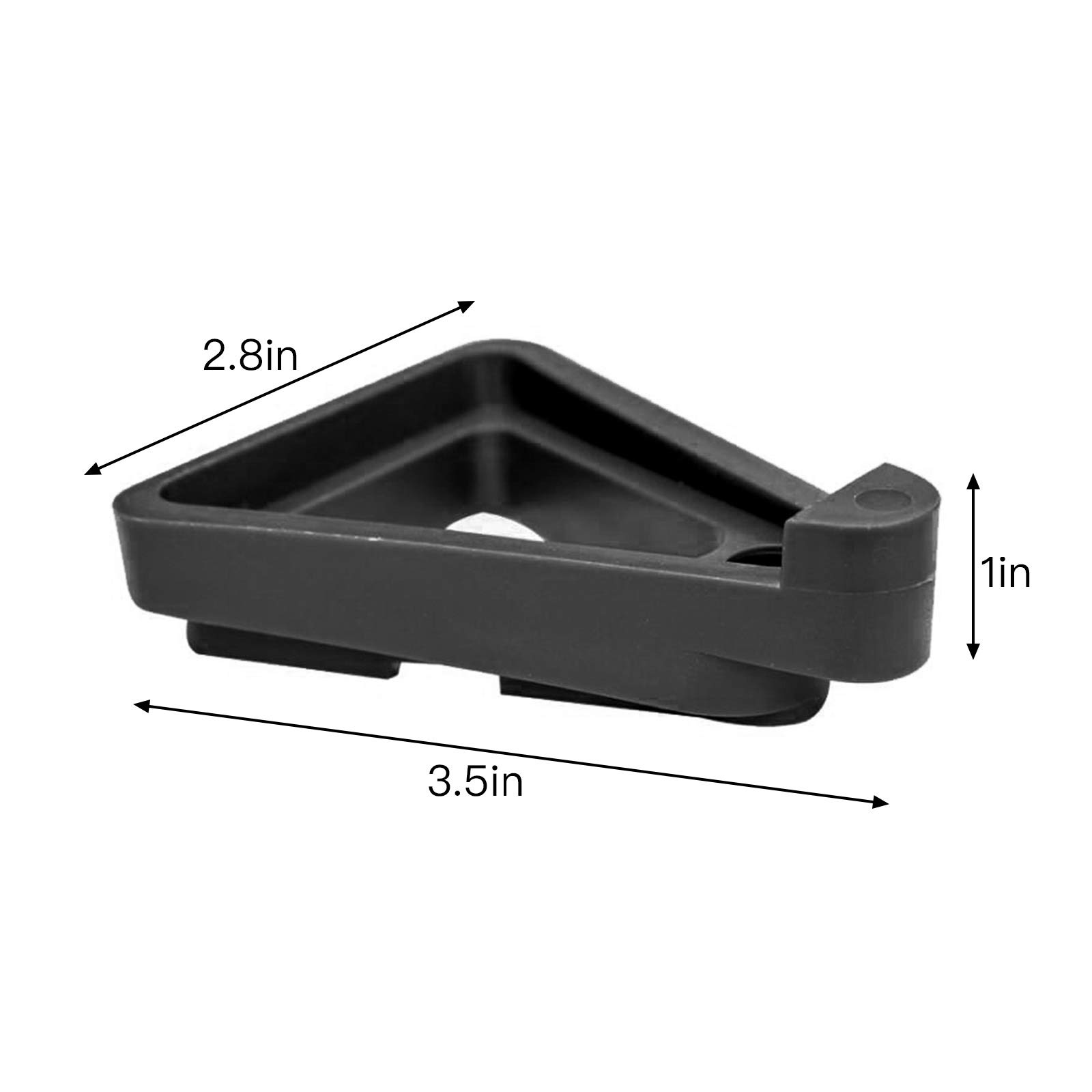 24 Stück Pflanzenfüße Aus Nylon – Dreieckige Blumentopf-Erhöhungen Für Innen & Außen | Schwarz, Ca. 9,2 Cm