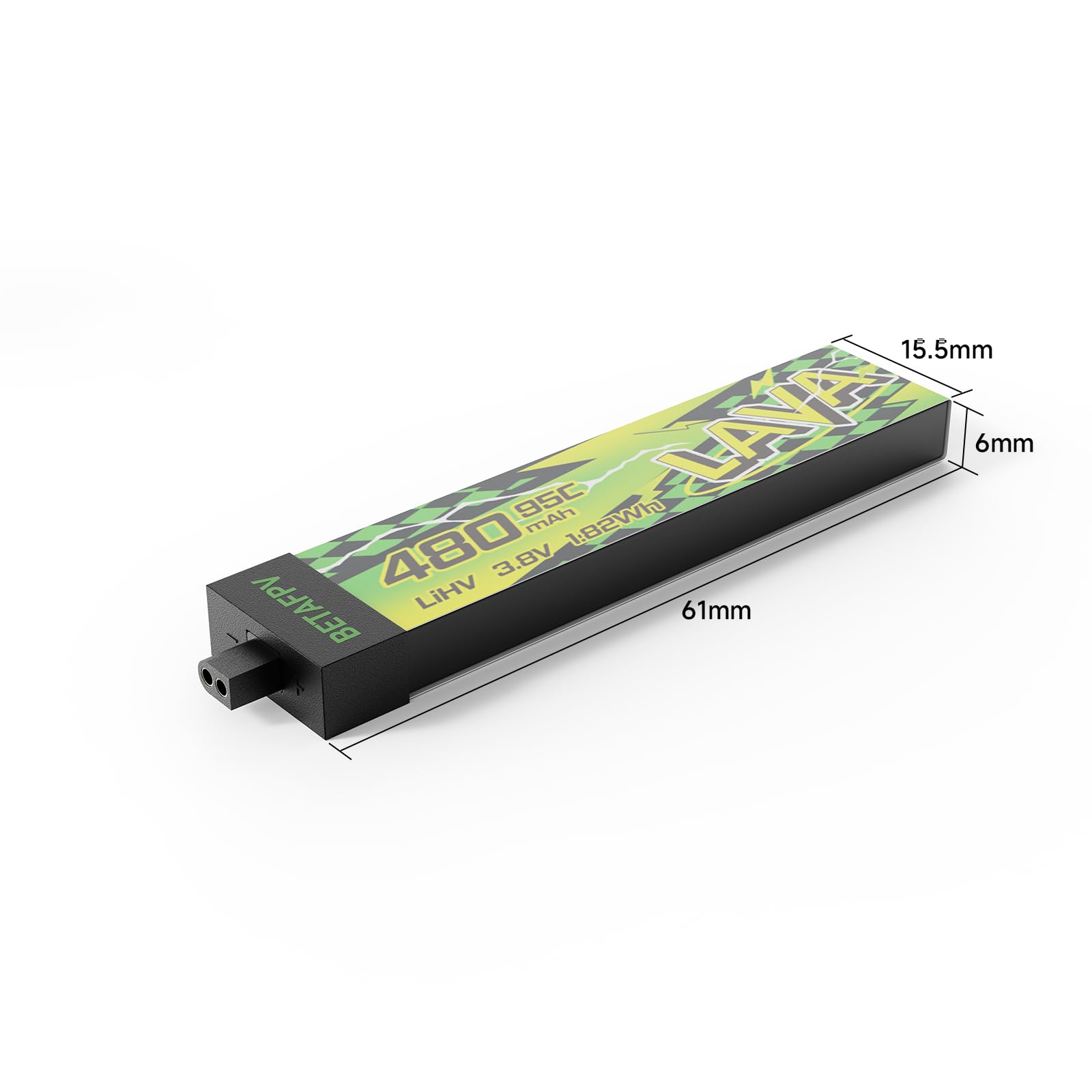 BETAFPV Bateria LAVA II 1S 480 mAh 3,8 V 95C LiHV BT2.0 do Tiny Whoop Drone Quadcopter