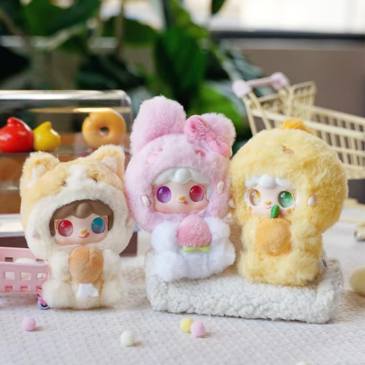 Yooki Gourmet Restauracja Seria Blind Box Tajemnicze Figurki Urocza Losowa Zabawka Prezent na Urodziny i Boże Narodzenie, Zabawka Kolekcjonerska do Ozdób Biurowych, 1 Sztuka