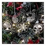 Magic Clear Acrylic Christmas Ornaments Set of 5 - Handmade in The USA