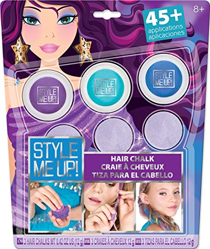 Craie coloration cheveux temporaire et éphémère pour coiffure de fête