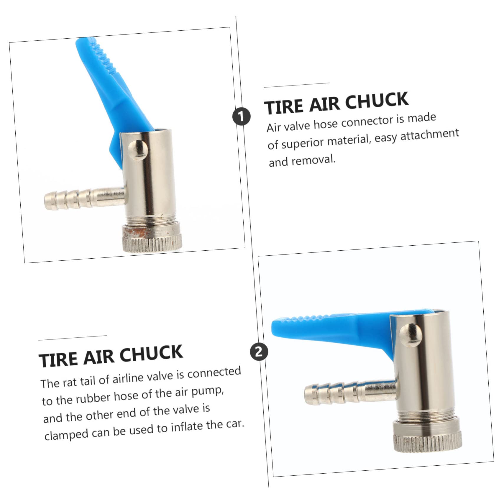 Reifenfüllfutter 6mm 2er Set - Schnellanschluss Für Luftkompressor