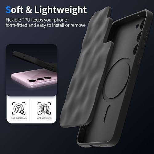 Miniatura 5 de Funda magnética para Samsung Galaxy S22 Ultra, [prueba de caídas de grado militar] Funda de silicona delgada antiarañazos para Galaxy S22 Ultra