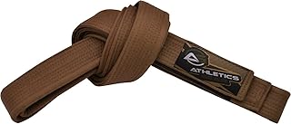 Cinturón de karate de artes marciales, 100% algodón con múltiples costuras para BJJ, Judo, Taekwondo y Karate