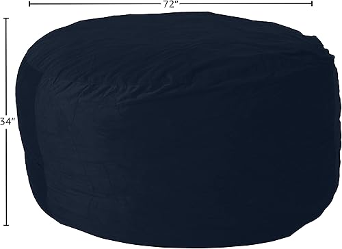 Miniatura 330 de Chill Sack - Funda para puf Microgamuza - Carbón - Solo funda,Microsuede - Chocolate - Solo funda,Microsuede - Azul marino - Solo funda,Guijarro -