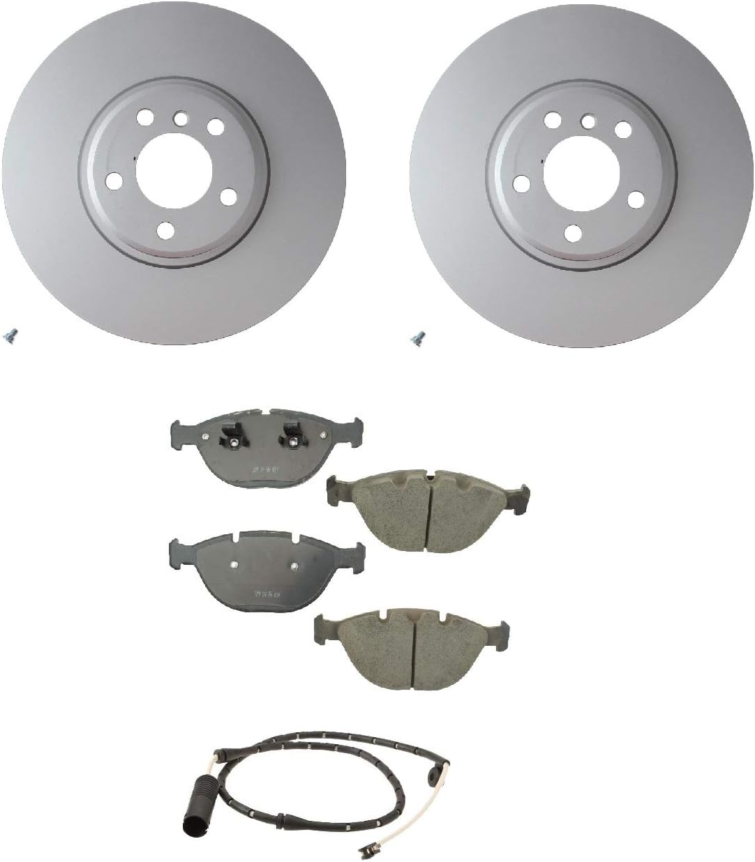 Genuine Front Brake Kit Pads Coated Vented Disc Rotors Set