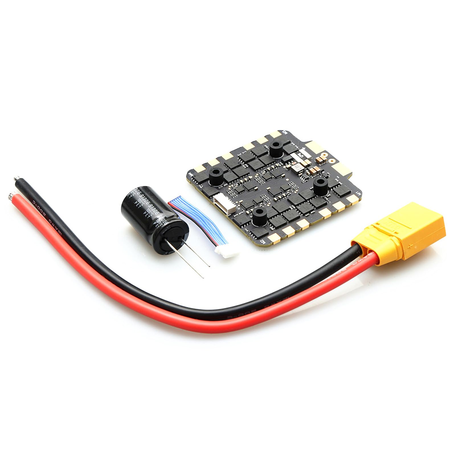 Generic Mini Kontroler Lotu F722 z 80A 4w1 BLheli_S ESC do Zdalnego Sterowania Quadcopterem Wyścigowym FPV, Akcesoria do Dronów Lipo 3-8S (BLACK #-2)