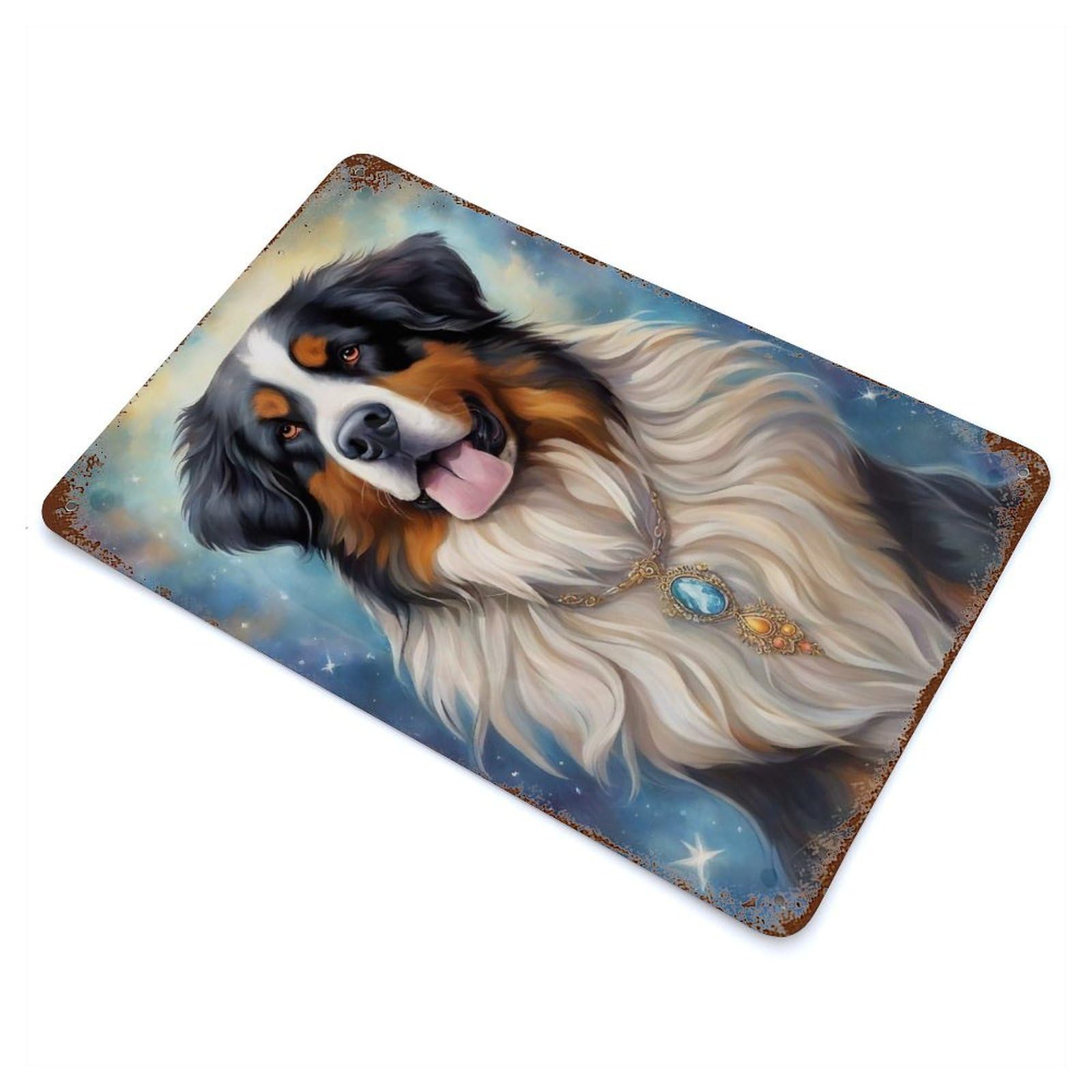 Decorative Tin Sign Dog000127 11.8"x7.9", Vintage Wall Decor for Pub, Kitchen And Man Cave Decor